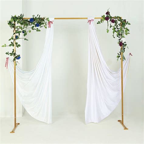 Gold Wedding Arch Backdrop Stand Metal Arch Tableclothsfactory Wooden