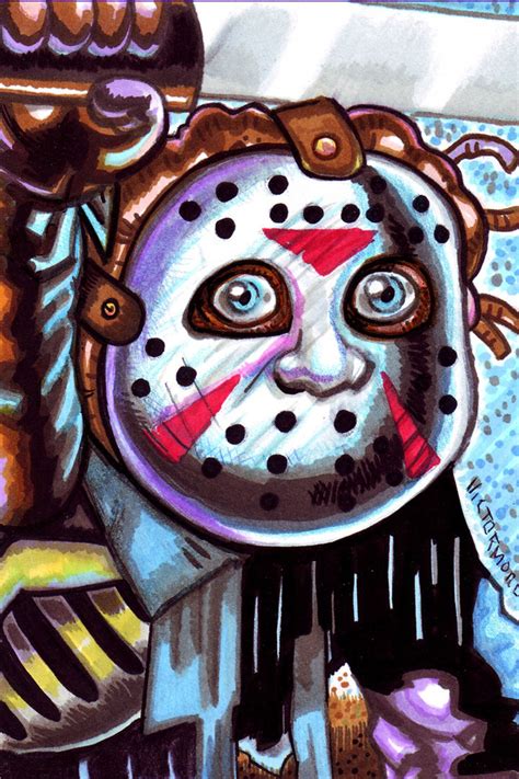 Jason Voorhees Zombie Friday The 13th 4 X 6 Giclee Art Print Etsy