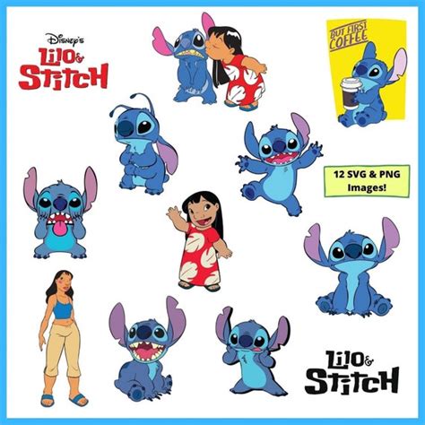 Lilo And Stitch Svg Stitch Svg Lilo Svg Disney Character Svg Etsy