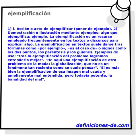 Significado De Ejemplificación