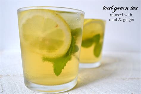 Heart Of Gold Iced Green Tea Infused With Fresh Mint And Ginger