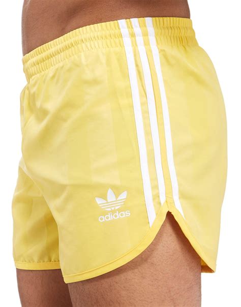 Yellow Athletic Shorts Men