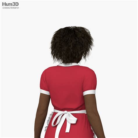 Hotel Maid African American 3d 모델 캐릭터 On Hum3d