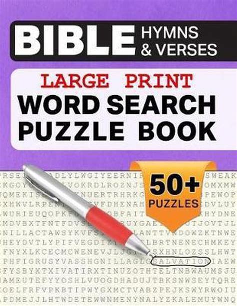 Wood Search Puzzle Books Large Print Word Search Puzzle Book Bible