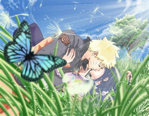 Naruto Shippuuden Uzumaki Naruto Hyuuga Hinata Anime Kissing Anime