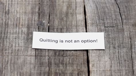 Quitting Is Not An Option Stock Footage Video 4955246 Shutterstock