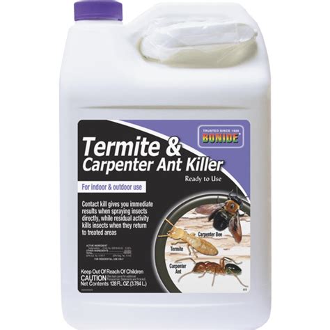 Few pests can cause a much structural damage to your home or business as carpenter ants can. Buy Bonide Indoor/Outdoor Termite & Carpenter Ant Killer 128 Oz., Trigger Spray