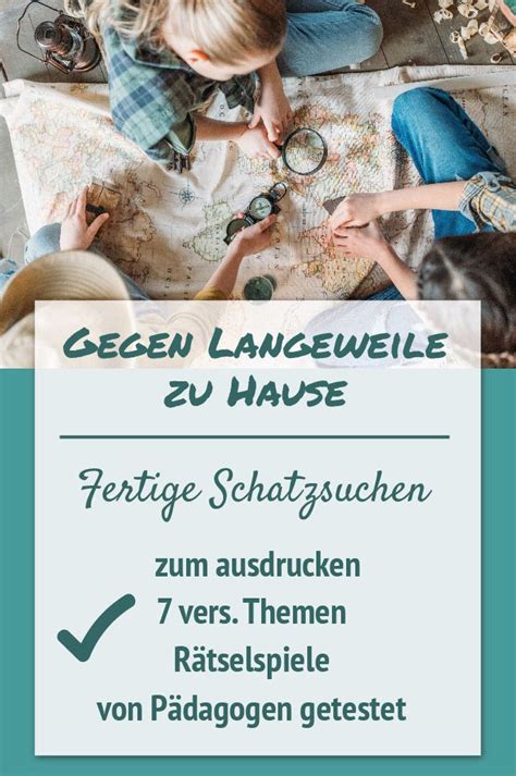 Sie müssen nicht mehr ausgaben und einkäufe in einem heft mit karierten seiten auflisten. Gegen Langeweile zu Hause - fertige Schatzsuchen zum ...