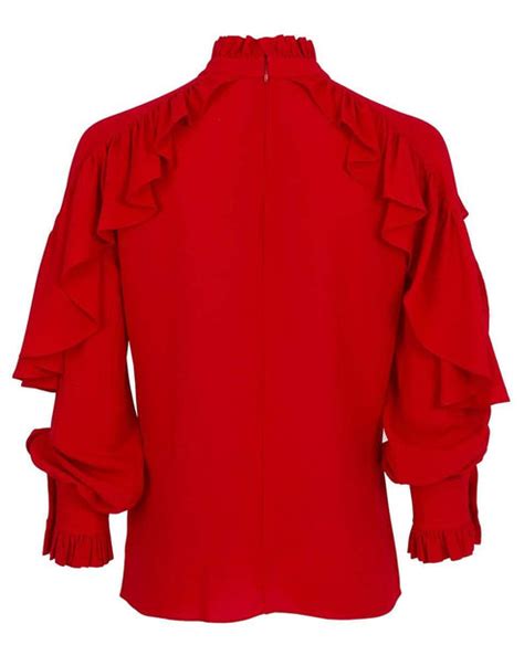 cascade ruffle blouse marissa collections