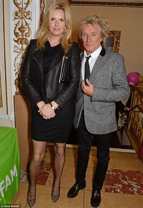 rod stewart and leggy penny lancaster attend gala performance of once daily mail online