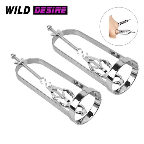 Women Erotik Flirting BDSM Nipple Clamps Chain Nipple Clamp Erotic