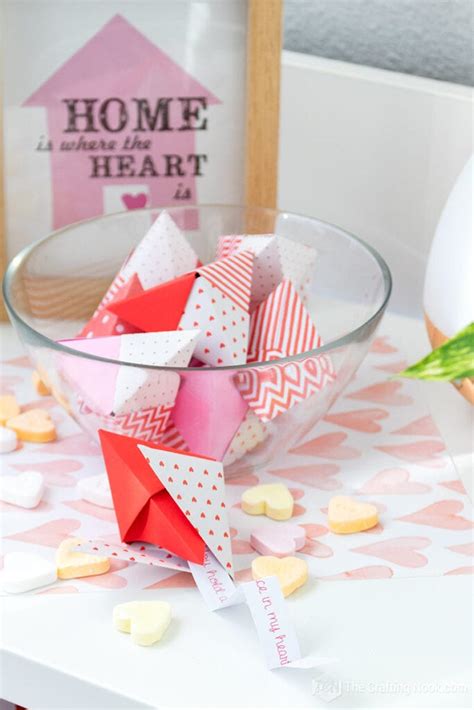 Diy Origami Fortune Cookie For Valentines Day The Crafting Nook