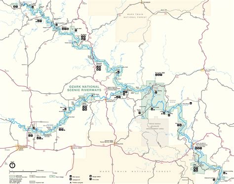 Current River Float Trip Map