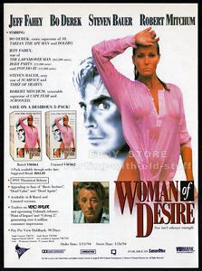 WOMAN OF DESIRE Original Trade Print AD Movie Promo BO DEREK JEFF FAHEY EBay