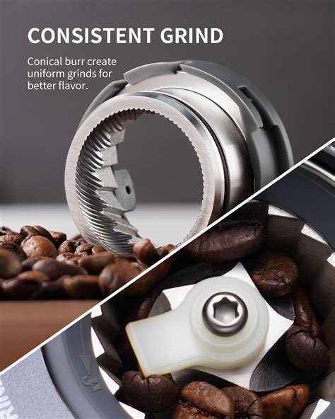 Shardor Conical Burr Coffee Grinder Electric For Espresso With