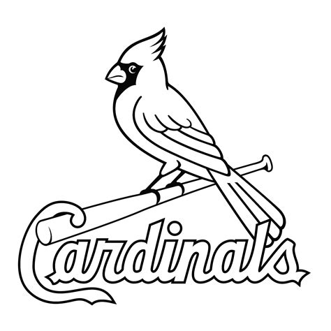 St Louis Cardinals Coloring Pages Learny Kids
