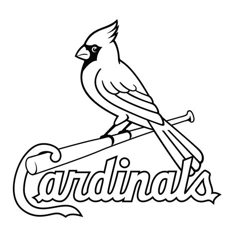 St Louis Cardinals Coloring Pages - Learny Kids