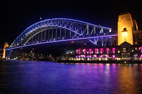 Sydney City And Suburbs Sydney Harbour Bridge Vivid Sydney Colour