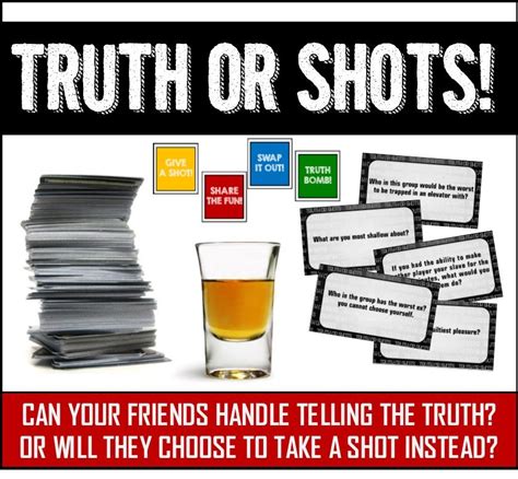 Truth Or Shots Fun Drinking Game Printable Cards In 2020 Drinking