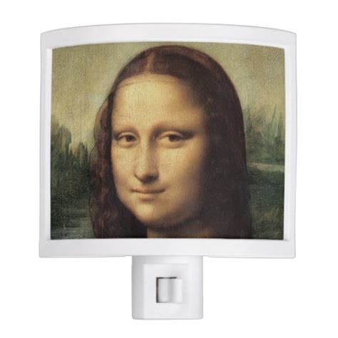 Mona Lisa Close Up By Leonardo Da Vinci Nite Lite Zazzle