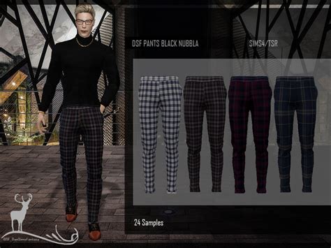Dsf Pants Black Nubbla The Sims 4 Catalog