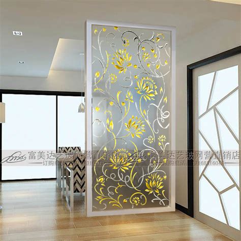 They serve as a great functional element which creates maximum comfort without mixing in with the overall style of the interior. USD 192.43 Craft glass porch partition simple art glass ...