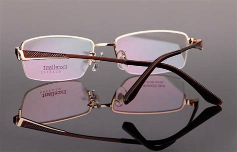 New Titanium Designer Mens Half Rimless Eyeglasses Frames Prescription Rx Ebay