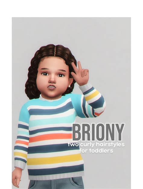 Briony Two Hairstyles For Toddlers Simgguk On Patreon Sims 4