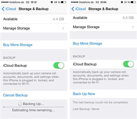 Maybe you would like to learn more about one of these? iphone - Unable to create iCloud-Backup - Ask Different