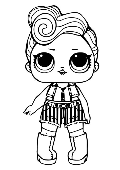 Lol Surprise Doll Troublemaker Coloring Pages Coloring Cool