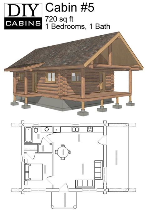 Log Cabin 5 Plans Cost 495 Tiny House Cabin Tiny House Design Cabin
