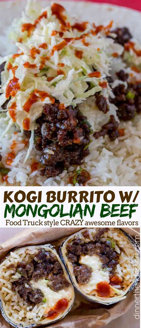 Mongolian chicken is nearly the perfect asian recipe. Mongolian Beef Burrito - Dinner, then Dessert