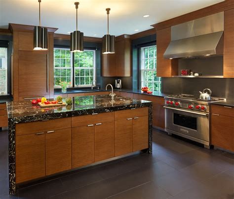 20 Modern Kitchen Designs With Black Countertops