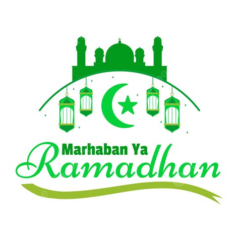 Mosque Ramadhan Islamic Vector Art Png Green Islamic Concept Marhaban