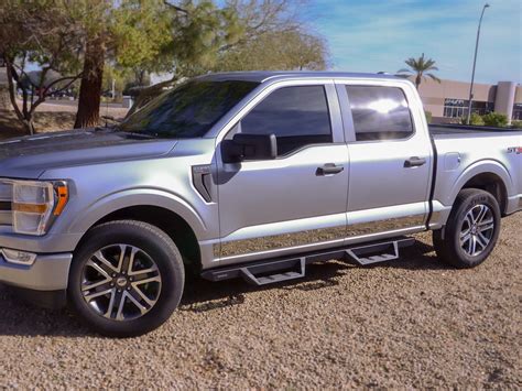 Silver F150 2021 F150 With Ici Stainless Rocker Panel Kit Flickr