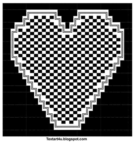 Square Hearts Copy Paste Text Art Cool Ascii Text Art 4 U