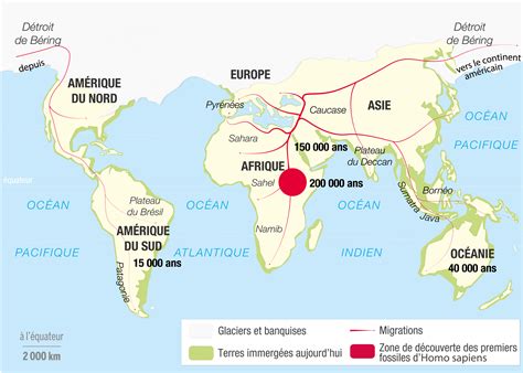 Les Migrations Dhomo Sapiens Le Premier Homme Pinterest Les