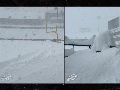 Bills Highmark Stadium Blanketed In Several Feet Of Snow As Storm