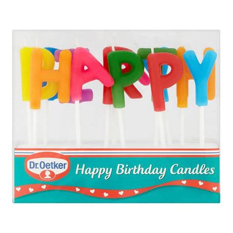 Dr Oetker Happy Birthday Candles