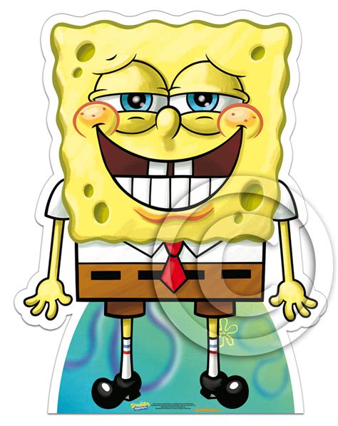 Lifesize Cardboard Cutout Of Spongebob Squarepants Toothy Grin Style