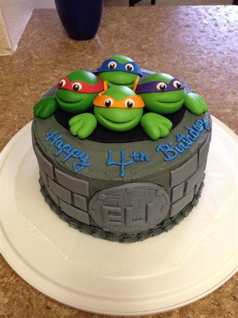 27 Great Image Of Ninja Turtle Birthday Cakes Ninja Turtle Birthday