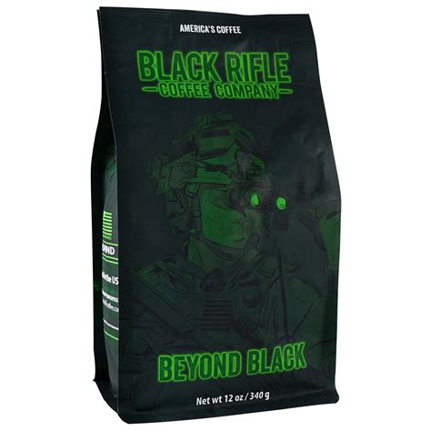 Black Rifle Coffee Company Beyond Black 20 Ground 12oz Bag Dark Roast