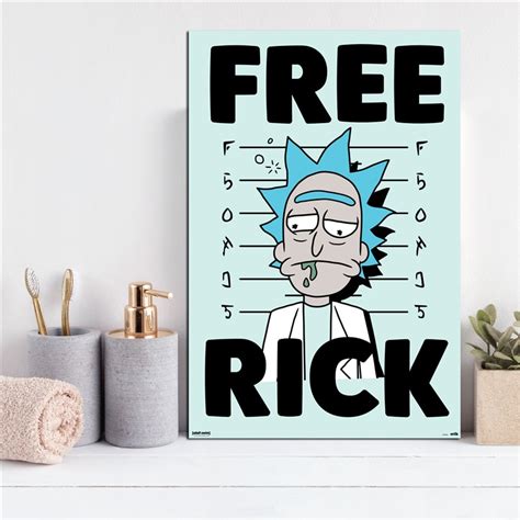 Rick And Morty Free Rick Poster Canvas Posters Prints Wall Art Painting