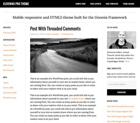 Elementor header & footer builder plugin works with all wordpress themes. 20 + 3 Excellent Genesis Child Themes For Every WordPress Site