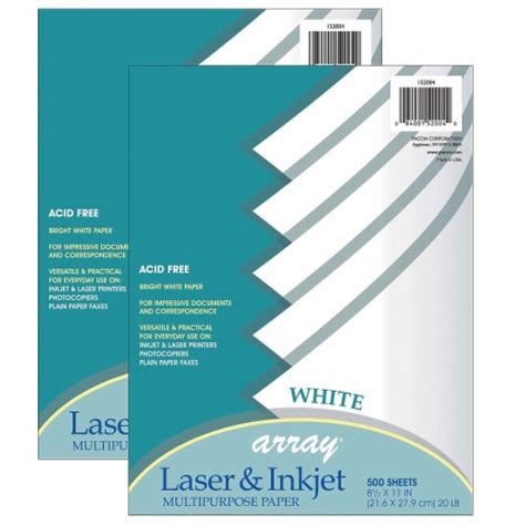 Pacon Computer Paper 85 X 11 White 500 Sheetspack 2 Packs Pac152004