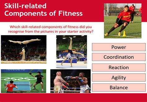 Components Of Skill Related Fitness Unit 1 Btec Sport Teaching