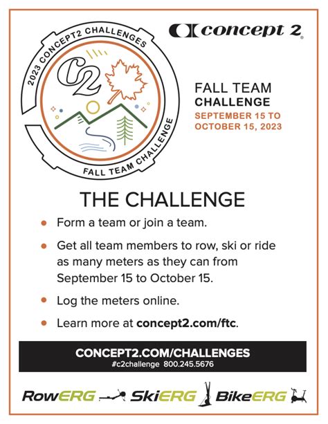 Concept2 Logbook Fall Team Challenge