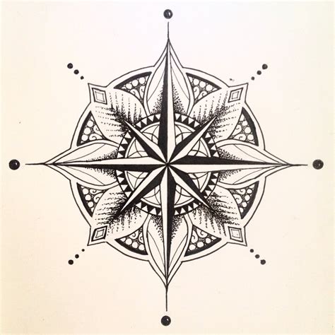 How To Draw A Mandala With A Compass Easy Geometry In Mandala My XXX