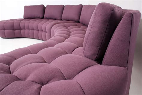 1970s Curved Tufted Sofa Sectional At 1stdibs