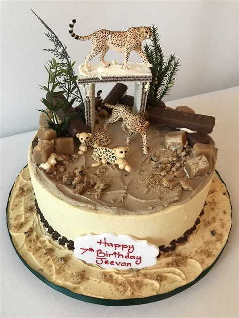 Wilderness Anns Designer Cakes Cheetah Birthday Cakes Cheetah